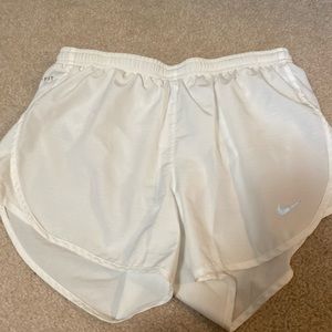 White Nike Athletic Shorts